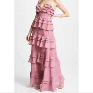 ASOS tiered ruffle maxi dress